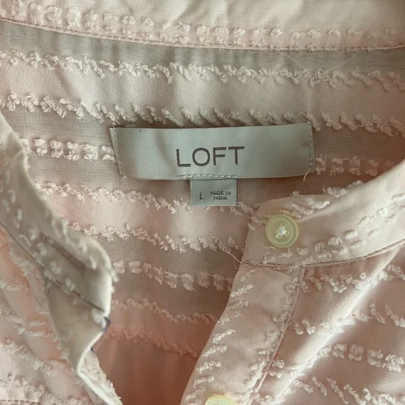 Loft button down blouse, size L - Picture 3 of 3
